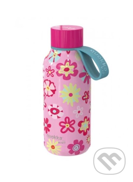 Quokka Nerezová termoláhev Solid Kids s poutkem: Flowers 330ml (Quokka). Quokka Quokka Nerezová termoláhev Solid Kids s poutkem: Flowers 330ml (Quokka). Quokka