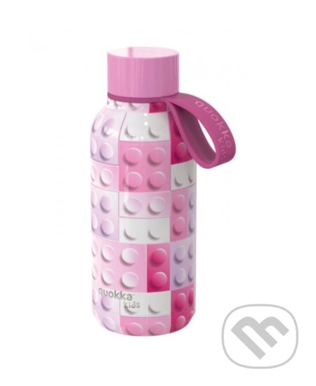 Quokka Nerezová termoláhev Solid Kids s poutkem: Pink Bricks 330ml (Quokka). Quokka Quokka Nerezová termoláhev Solid Kids s poutkem: Pink Bricks 330ml (Quokka). Quokka