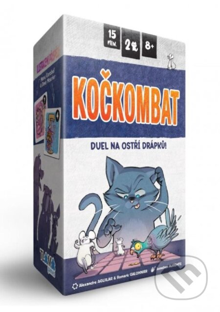 Spoločenská hra: Kočkombat (Alexandre Aguilar). Tlama games, 2024 Spoločenská hra: Kočkombat (Alexandre Aguilar). Tlama games, 2024
