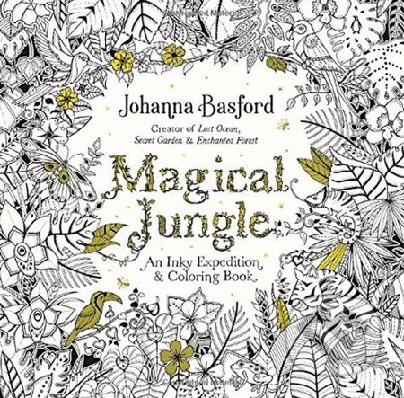 Kniha: Magical Jungle (Johanna Basford). Penguin Books, 2016 Kniha: Magical Jungle (Johanna Basford). Penguin Books, 2016