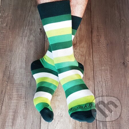 Ponožky Multikulturalista zelený, Fusakle.sk, 2016
