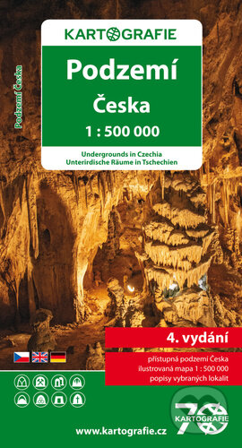 Kniha: Podzemí Česka 1:500 000 (tematická mapa) (Kartografie Praha). Kartografie Praha, 2024 Kniha: Podzemí Česka 1:500 000 (tematická mapa) (Kartografie Praha). Kartografie Praha, 2024
