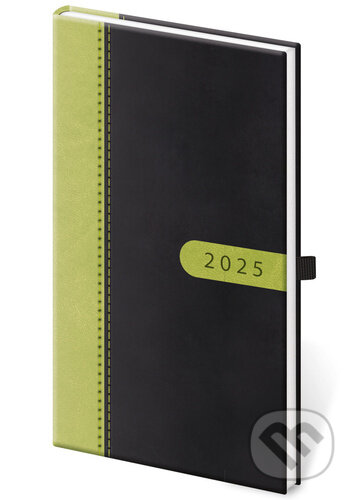 Kapesní diář 2025 Bora černo/zelený (Helma). Helma, 2024 Kapesní diář 2025 Bora černo/zelený (Helma). Helma, 2024
