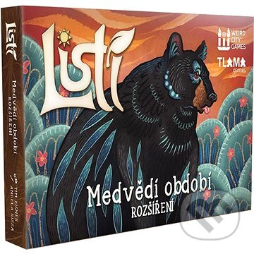 Společenská hra: Listí: Medvědí období - rozšíření (Tim Eisner). Tlama games, 2024 Společenská hra: Listí: Medvědí období - rozšíření (Tim Eisner). Tlama games, 2024
