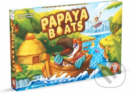 Společenská hra: Papaya Boats (Marcus Meigel a Tanja Malinowski). Piatnik, 2024 Společenská hra: Papaya Boats (Marcus Meigel a Tanja Malinowski). Piatnik, 2024