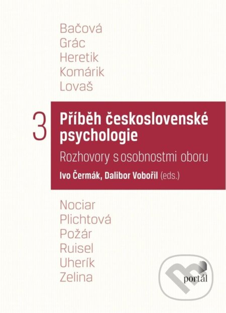 Kniha: Příběh československé psychologie 3 (Dalibor Vobořil a Ivo Čermák). Portál, 2024 Kniha: Příběh československé psychologie 3 (Dalibor Vobořil a Ivo Čermák). Portál, 2024