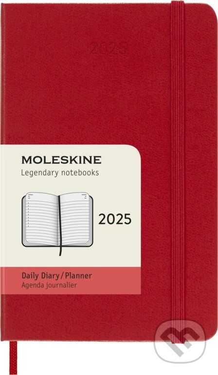 Moleskine – 12-mesačný denný diár 2025 - červený (Moleskine). Moleskine, 2024 Moleskine – 12-mesačný denný diár 2025 - červený (Moleskine). Moleskine, 2024