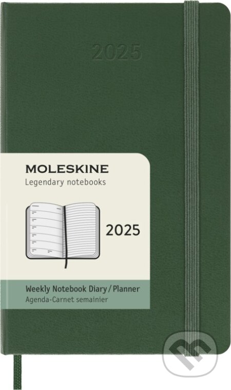 Moleskine – 12-mesačný plánovací zápisník (diár) 2025 - zelený (Moleskine). Moleskine, 2024 Moleskine – 12-mesačný plánovací zápisník (diár) 2025 - zelený (Moleskine). Moleskine, 2024
