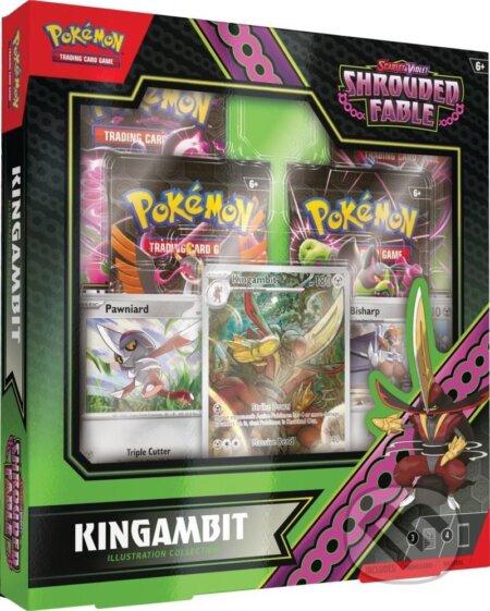 Spoločenská hra: Pokémon TCG: Scarlet & Violet 6.5 Shrouded Fable - Kingambit Illustration Collection (Pokemon). Pokemon Spoločenská hra: Pokémon TCG: Scarlet & Violet 6.5 Shrouded Fable - Kingambit Illustration Collection (Pokemon). Pokemon