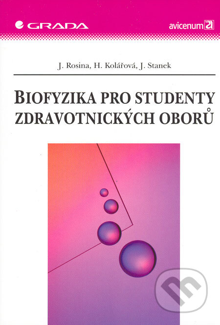 Kniha: Biofyzika pro studenty zdravotnických oborů (Hana Kolářová, Jiří Stanek a Jozef Rosina). Grada, 2006 Kniha: Biofyzika pro studenty zdravotnických oborů (Hana Kolářová, Jiří Stanek a Jozef Rosina). Grada, 2006