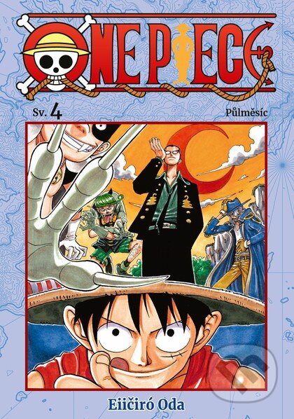 Kniha: One Piece 4 - Půlměsíc (Eiichiro Oda). Crew, 2024 Kniha: One Piece 4 - Půlměsíc (Eiichiro Oda). Crew, 2024