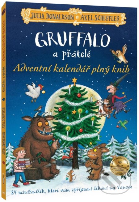 Kniha: Gruffalo a přátelé - Adventní kalendář plný knih (Julia Donaldson). Svojtka&Co., 2024 Kniha: Gruffalo a přátelé - Adventní kalendář plný knih (Julia Donaldson). Svojtka&Co., 2024