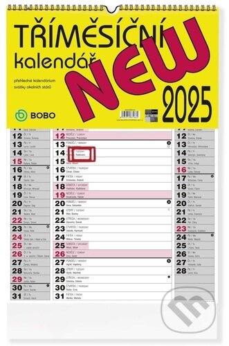 New 2025 - nástěnný kalendář (BOBO BLOK). BOBO BLOK, 2024 New 2025 - nástěnný kalendář (BOBO BLOK). BOBO BLOK, 2024