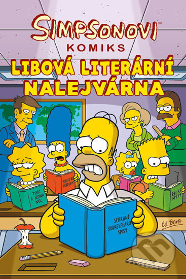 Kniha: Simpsonovi: Libová literární nalejvárna (Matt Groening). Crew, 2017 Kniha: Simpsonovi: Libová literární nalejvárna (Matt Groening). Crew, 2017