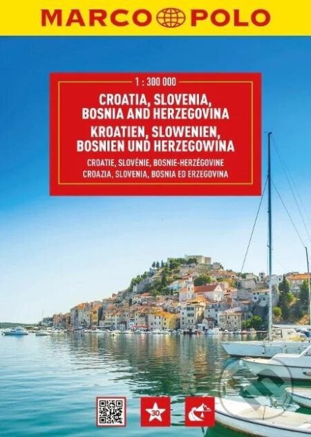Chorvatsko, Slovinsko, Bosna a Hercegovina 1:300 000 / (Marco Polo). Marco Polo, 2024 Chorvatsko, Slovinsko, Bosna a Hercegovina 1:300 000 / (Marco Polo). Marco Polo, 2024