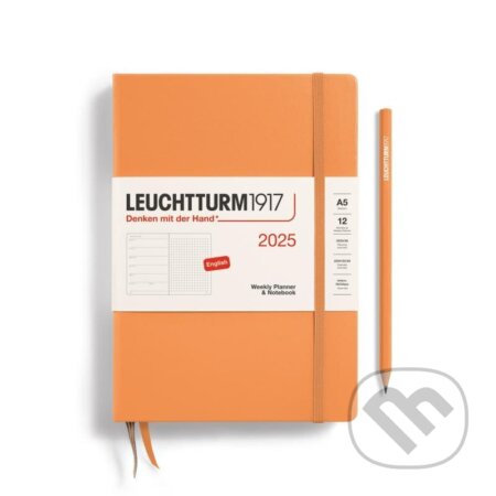Leuchtturm1917 Weekly Planner & Notebook Medium (A5) 2025 Apricot - tečkovaný (Leuchtturm1917). Leuchtturm1917, 2024 Leuchtturm1917 Weekly Planner & Notebook Medium (A5) 2025 Apricot - tečkovaný (Leuchtturm1917). Leuchtturm1917, 2024