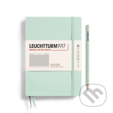 Leuchtturm1917 Zápisník Mint Green Medium A5 čtverečkovaný (Leuchtturm1917). Leuchtturm1917, 2024 Leuchtturm1917 Zápisník Mint Green Medium A5 čtverečkovaný (Leuchtturm1917). Leuchtturm1917, 2024