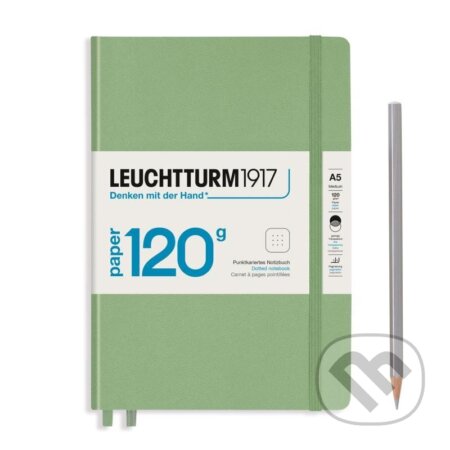 Leuchtturm1917 Zápisník 120G Sage A5 tečkovaný (Leuchtturm1917). Leuchtturm1917, 2024 Leuchtturm1917 Zápisník 120G Sage A5 tečkovaný (Leuchtturm1917). Leuchtturm1917, 2024