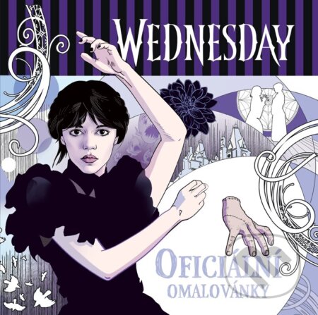 Kniha: Wednesday: Oficiální omalovánky (CooBoo CZ). CooBoo CZ, 2024 Kniha: Wednesday: Oficiální omalovánky (CooBoo CZ). CooBoo CZ, 2024