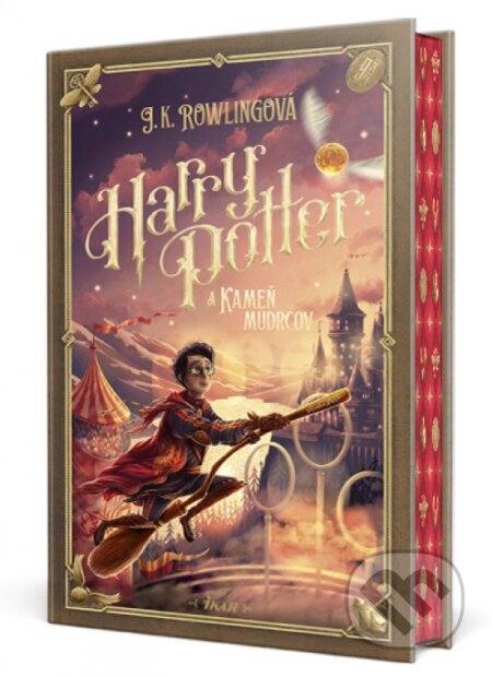 Kniha: Harry Potter a Kameň mudrcov (farebná oriezka) (J.K. Rowling). Ikar, 2024 Kniha: Harry Potter a Kameň mudrcov (farebná oriezka) (J.K. Rowling). Ikar, 2024