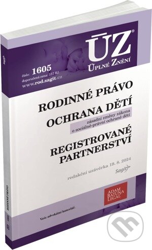 Kniha: ÚZ 1605 Rodinné právo (Sagit). Sagit, 2024 Kniha: ÚZ 1605 Rodinné právo (Sagit). Sagit, 2024