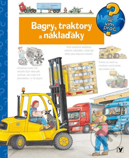 Kniha: Bagry, traktory a náklaďáky (Andrea Erne). Albatros CZ, 2024 Kniha: Bagry, traktory a náklaďáky (Andrea Erne). Albatros CZ, 2024