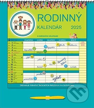 Nástenný Rodinný kalendár 2025 (Spektrum grafik). Spektrum grafik, 2024 Nástenný Rodinný kalendár 2025 (Spektrum grafik). Spektrum grafik, 2024