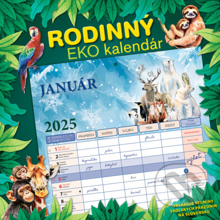 Nástenný Rodinný EKO kalendár 2025 (Spektrum grafik). Spektrum grafik, 2024 Nástenný Rodinný EKO kalendár 2025 (Spektrum grafik). Spektrum grafik, 2024