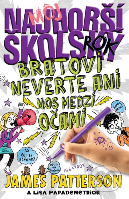 Kniha: Môj najhorší školský rok 3 (James Patterson a Lisa Papademetriou). Albatros SK, 2017 Kniha: Môj najhorší školský rok 3 (James Patterson a Lisa Papademetriou). Albatros SK, 2017