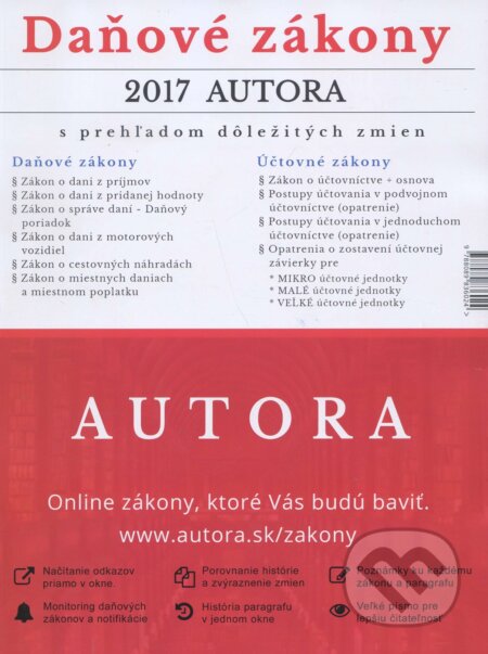 Kniha: Daňové zákony - 2017 Autora (Porada s.k.). Porada s.k., 2016 Kniha: Daňové zákony - 2017 Autora (Porada s.k.). Porada s.k., 2016