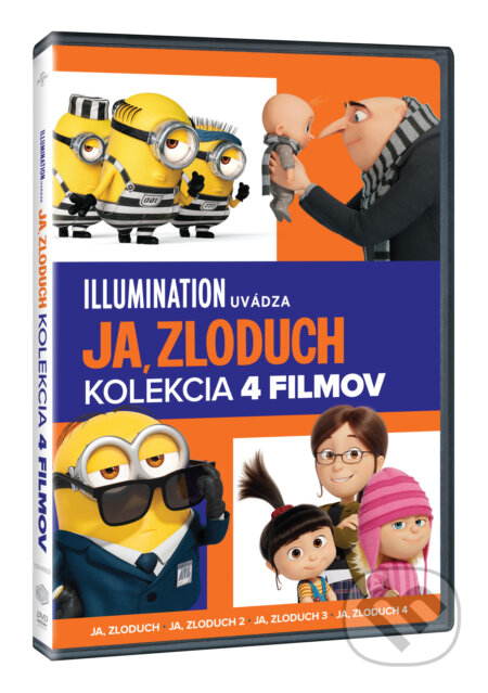 Film: Ja, zloduch kolekcia 1-4 (SK) (Patrick Delage, Chris Renaud, Pierre Coffin, Kyte Balda a Kyle Balda) (DVD). Magicbox, 2024 Film: Ja, zloduch kolekcia 1-4 (SK) (Patrick Delage, Chris Renaud, Pierre Coffin, Kyte Balda a Kyle Balda) (DVD). Magicbox, 2024