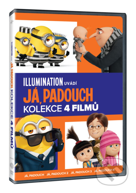 Film: Já, padouch kolekce 1-4 (Chris Renaud, Pierre Coffin, Kyle Balda, Kyte Balda a Patrick Delage) (DVD). Magicbox, 2024 Film: Já, padouch kolekce 1-4 (Chris Renaud, Pierre Coffin, Kyle Balda, Kyte Balda a Patrick Delage) (DVD). Magicbox, 2024