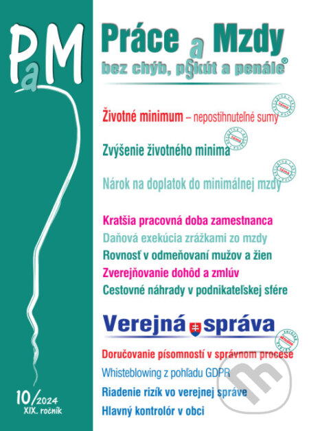 Kniha: Práce a Mzdy bez chýb, pokút a penále č. č. 10 / 2024 - Životné minimum – nepostihnuteľné sumy (Poradca s.r.o.). Poradca s.r.o., 2024 Kniha: Práce a Mzdy bez chýb, pokút a penále č. č. 10 / 2024 - Životné minimum – nepostihnuteľné sumy (Poradca s.r.o.). Poradca s.r.o., 2024