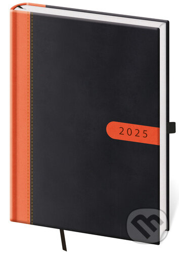 Denní diář 2025 A5 Bora černo/oranžový (Helma). Helma, 2024 Denní diář 2025 A5 Bora černo/oranžový (Helma). Helma, 2024