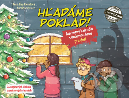 Kniha: Hľadáme poklad!: Adventný kalendár pre deti s únikovou hrou (Anna Lisa Kiesel a Kurzi Shortriver). Zelený kocúr, 2024 Kniha: Hľadáme poklad!: Adventný kalendár pre deti s únikovou hrou (Anna Lisa Kiesel a Kurzi Shortriver). Zelený kocúr, 2024