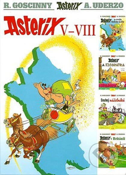 Kniha: Asterix V-VIII (René Goscinny a Albert Uderzo). Alicanto, 2024 Kniha: Asterix V-VIII (René Goscinny a Albert Uderzo). Alicanto, 2024