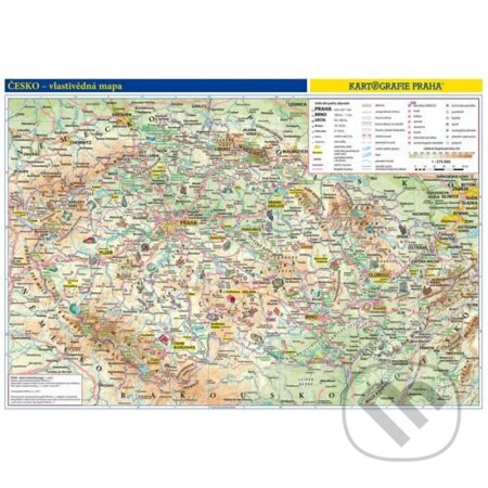 Česko - vlastivědná školní nástěnná mapa 1:375 000 (Kartografie Praha). Kartografie Praha, 2017 Česko - vlastivědná školní nástěnná mapa 1:375 000 (Kartografie Praha). Kartografie Praha, 2017