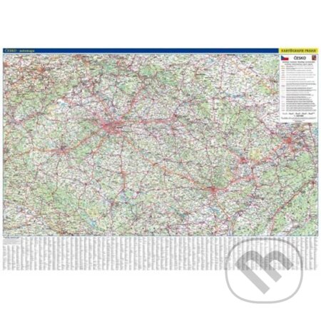 Kniha: Česká republika - nástěnná automapa 1:360 tis./136x97 cm (Kartografie Praha). Kartografie Praha, 2018 Kniha: Česká republika - nástěnná automapa 1:360 tis./136x97 cm (Kartografie Praha). Kartografie Praha, 2018