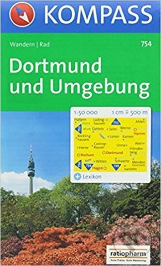 Dortmund und Umgebung 754 / 1:50T NKOM (Kompass). Kompass, 2013 Dortmund und Umgebung 754 / 1:50T NKOM (Kompass). Kompass, 2013