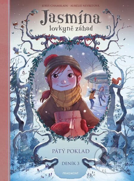 Kniha: Jasmína lovkyně záhad: Pátý poklad (Joris Chamblain). Nakladatelství Fragment, 2024 Kniha: Jasmína lovkyně záhad: Pátý poklad (Joris Chamblain). Nakladatelství Fragment, 2024