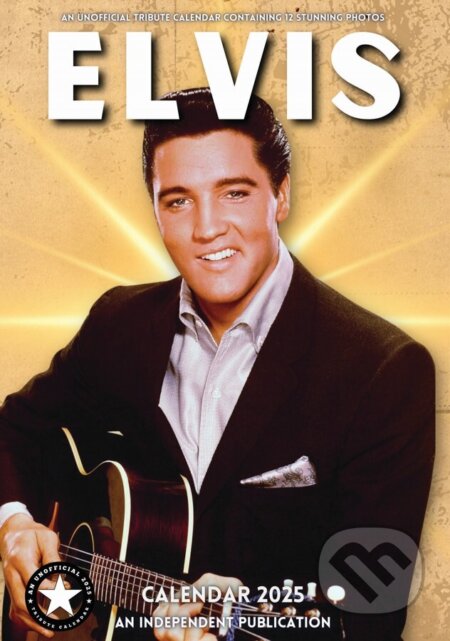 Nástenný kalendár 2025: Elvis Presley (). , 2024 Nástenný kalendár 2025: Elvis Presley (). , 2024