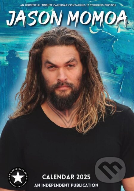 Nástenný kalendár 2025: Jason Momoa - Aquaman (DC Comics). DC Comics, 2024 Nástenný kalendár 2025: Jason Momoa - Aquaman (DC Comics). DC Comics, 2024