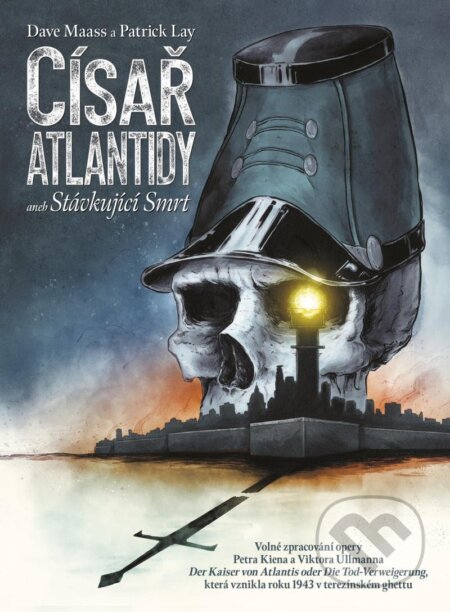 Kniha: Císař Atlantidy aneb Stávkující Smrt (Dave Maass). Comics centrum, 2024 Kniha: Císař Atlantidy aneb Stávkující Smrt (Dave Maass). Comics centrum, 2024