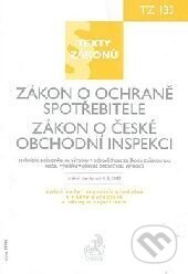 Kniha: Zákon o ochraně spotřebitele.Zákon o České obchodní inspekci, právní stav ke dni 1.5.2009,sešit č.133 (Autorský kolektív). C. H. Beck, 2009 Kniha: Zákon o ochraně spotřebitele.Zákon o České obchodní inspekci, právní stav ke dni 1.5.2009,sešit č.133 (Autorský kolektív). C. H. Beck, 2009
