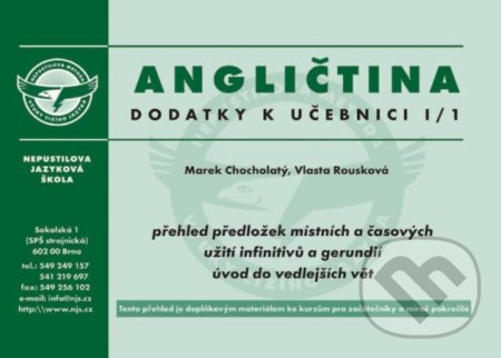 Kniha: Angličtina - dodatky (Marek Chocholatý). Nepustilova jazyková škola, 2011 Kniha: Angličtina - dodatky (Marek Chocholatý). Nepustilova jazyková škola, 2011