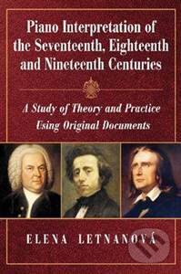 Kniha: Piano Interpretation of the Seventeenth, Eighteenth and Nineteenth Centuries (Elena Letňanová). , 2012 Kniha: Piano Interpretation of the Seventeenth, Eighteenth and Nineteenth Centuries (Elena Letňanová). , 2012