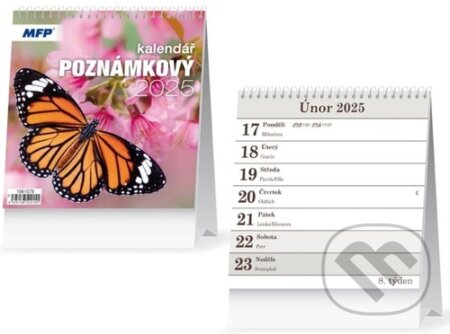 Poznámkový kalendář 2025 - stolní kalendář (MFP). MFP, 2024 Poznámkový kalendář 2025 - stolní kalendář (MFP). MFP, 2024