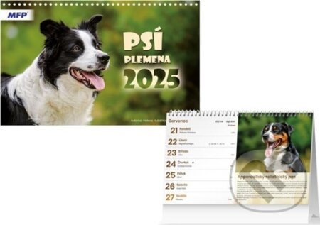 Psí plemena 2025 - stolní kalendář (MFP). MFP, 2024 Psí plemena 2025 - stolní kalendář (MFP). MFP, 2024