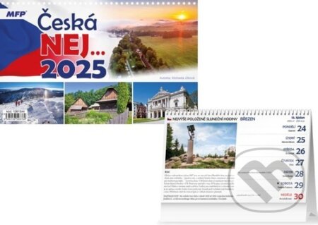 Česká nej...2025 - stolní kalendář (MFP). MFP, 2024 Česká nej...2025 - stolní kalendář (MFP). MFP, 2024