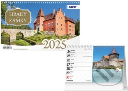 Hrady a zámky 2025 - stolní kalendář (MFP). MFP, 2024 Hrady a zámky 2025 - stolní kalendář (MFP). MFP, 2024